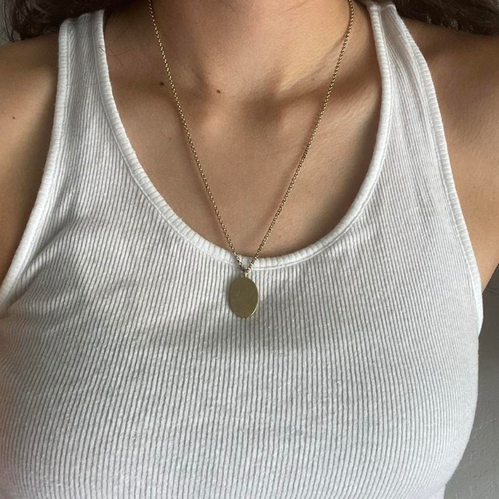 Madewell Gold Chain Pendant Necklace 15$